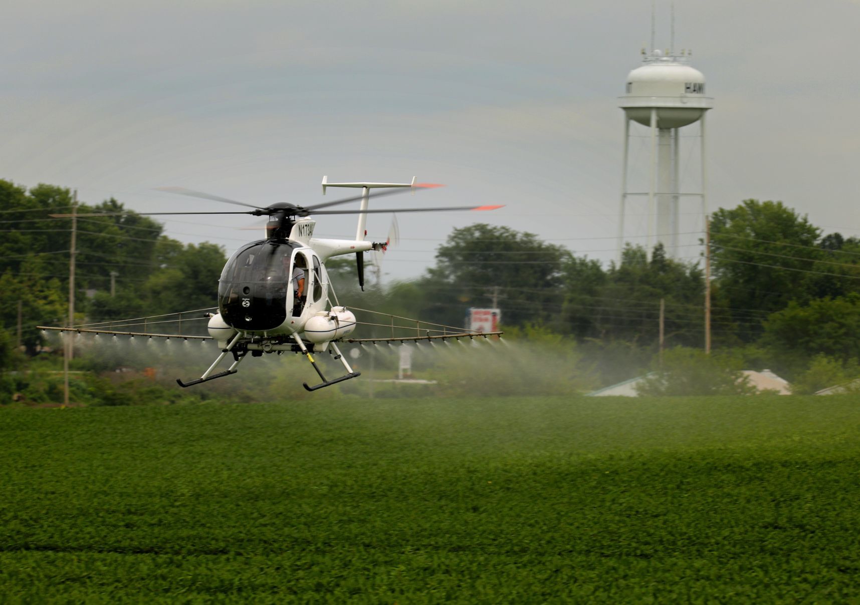 Crop spraying to save fungal spread